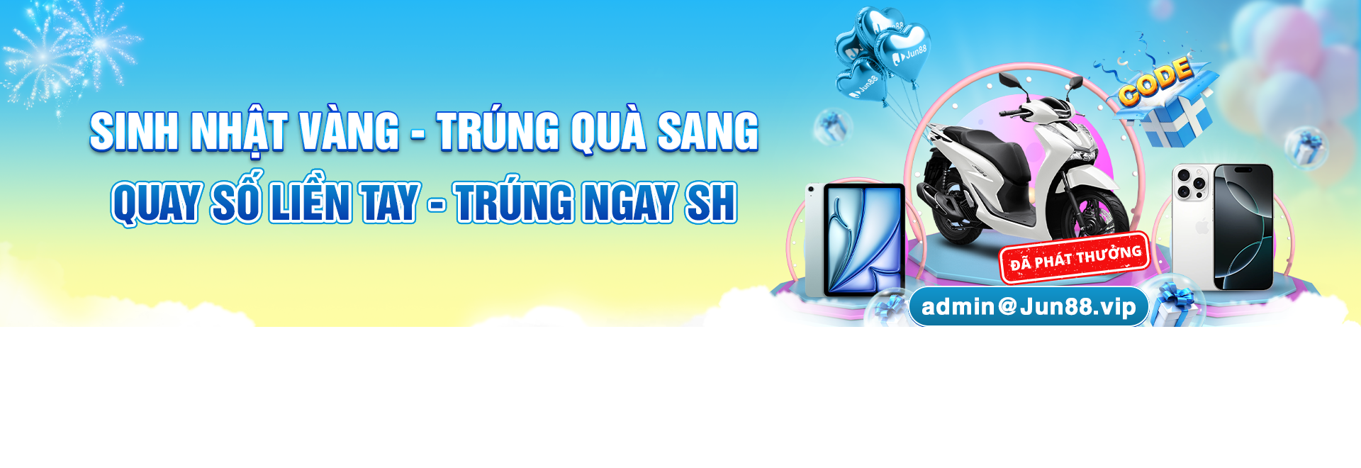 sinh nhật vàng tại jun88